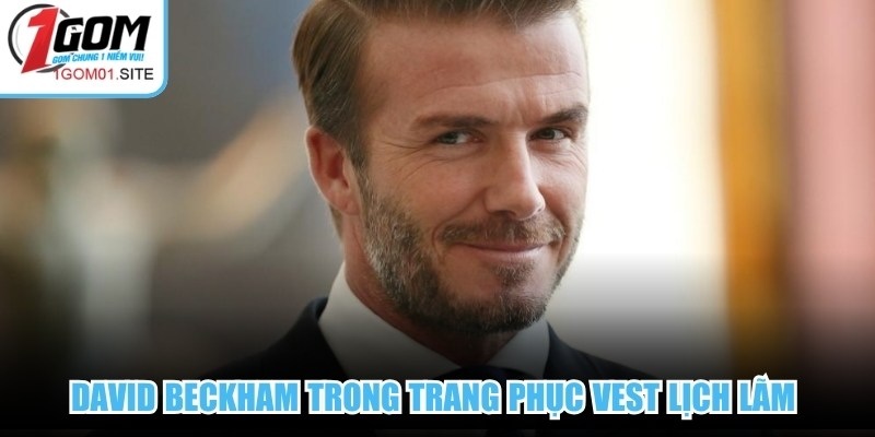 David Beckham trong trang phục vest lịch lãm tại một sự kiện quốc tế
