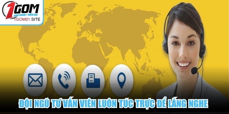 Đội ngũ tư vấn viên luôn túc trực để lắng nghe và giải quyết mọi khó khăn